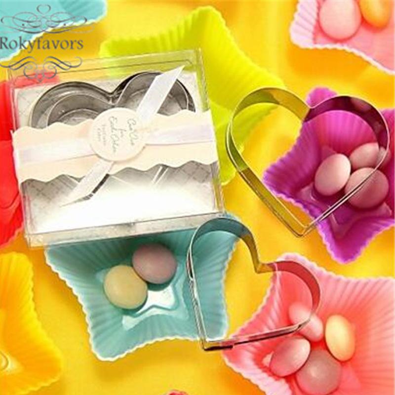 20Sets Heart Cookie Cutter Favors Wedding Gifts Party Giveaways Birthday Keepsake Baby Souvenir Ideas Bridal Shower