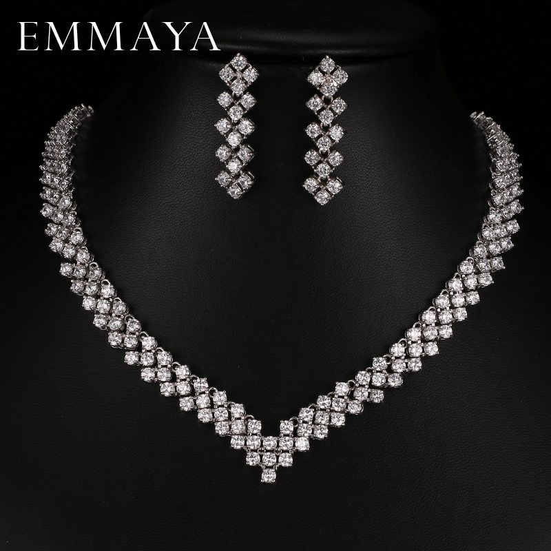 Wedding Jewelry Sets Rongyawei Zircon Crystal Rhinestone Stone Earrings Necklace Set Party Women
Wedding Jewelry Sets Rongyawei Zircon Crystal Rhinestone Stone Earrings Necklace Set Party Women