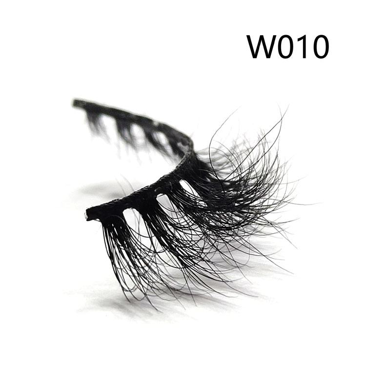 New Pure Handmade 10mm 3D False Eyelashes Natural Style Slender Stereo Multilayer 5D Mink Eyelashes Makeup Fake Eyelash Extension Free Lash