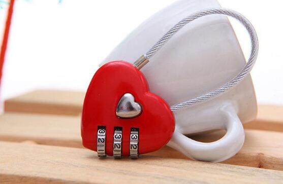 100pcs Lovely Heart Shape Resettable Combination Padlock Metal Luggage Suitcase Bag Diary 3 Digits Lock Cabinet Safe..