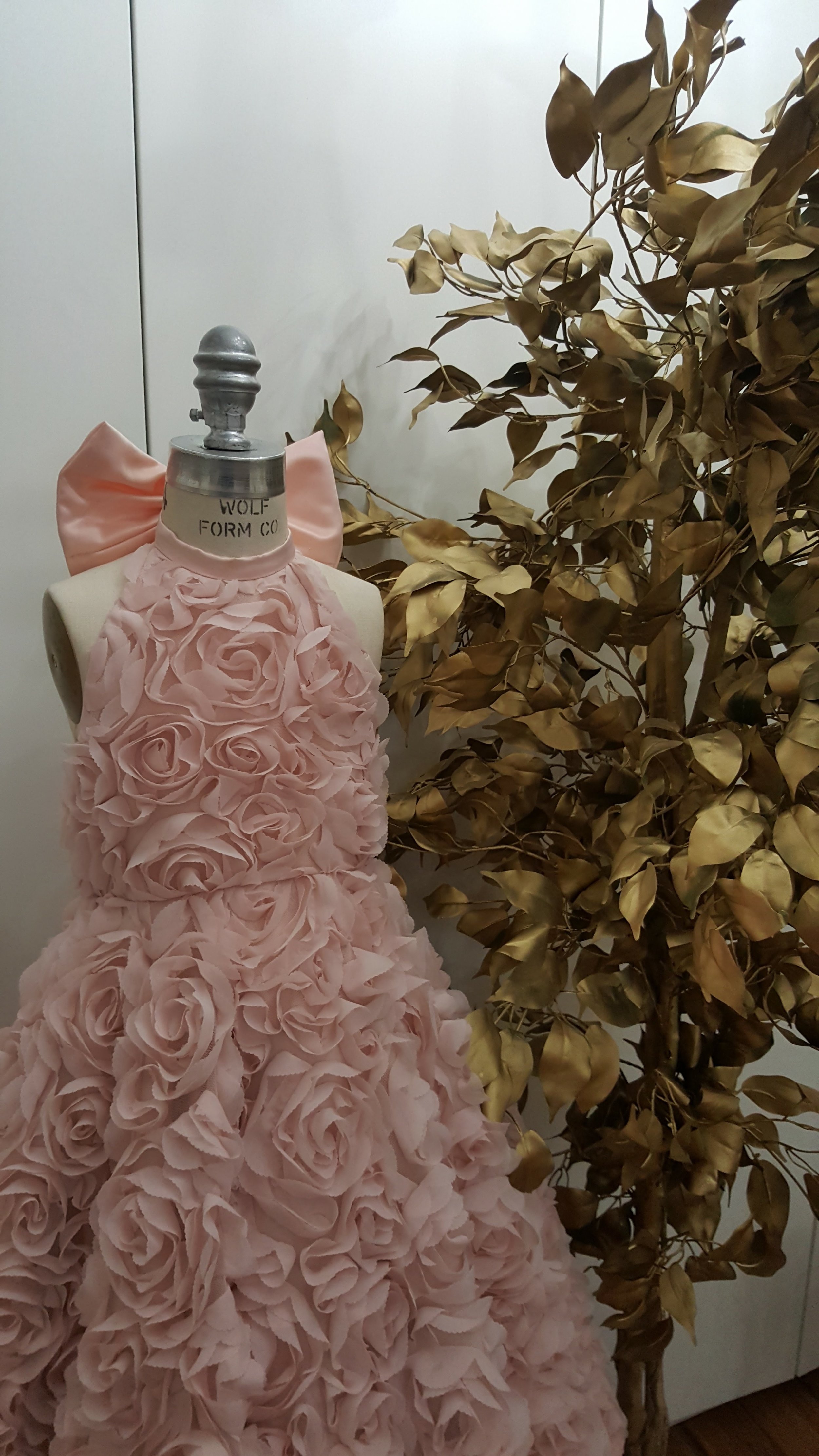 Pink Girls Pageant Dress Halter Handmade Flower Sexy Backless Lace Flower Girl Dresses Custom Luxury Kids Formal Gowns Birthday Party Dress