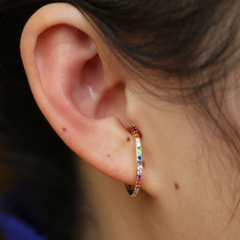 2019 new designer Women colorful CZ circle Ear Cuff Wrap Clip Earrings Gold color Wedding Piercing Dualpurpose jewelry earings
2019 new designer Women colorful CZ circle Ear Cuff Wrap Clip Earrings Gold color Wedding Piercing Dualpurpose jewelry earings