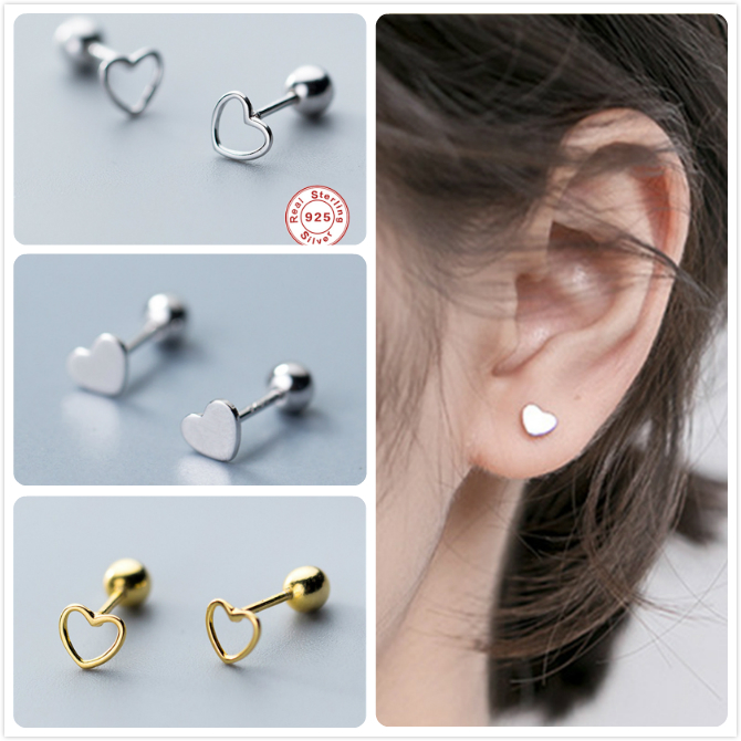 925 Sterling Silver Earrings For Women Wedding Engagement Party Heart Earrings Girl Hollow Stud Minimalism aretes
925 Sterling Silver Earrings For Women Wedding Engagement Party Heart Earrings Girl Hollow Stud Minimalism aretes