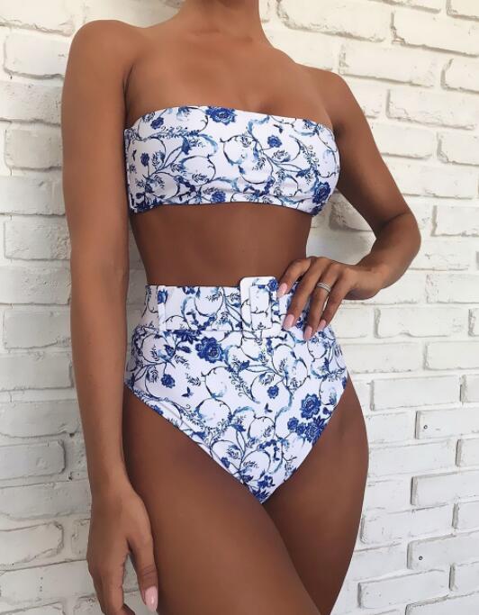 Top beach Swimwear high waisted printed swimwear solid bikini pit stripe swimwear split buckle yakuda flexible stylish beach Bikini sets
Top beach Swimwear high waisted printed swimwear solid bikini pit stripe swimwear split buckle yakuda flexible stylish beach Bikini sets