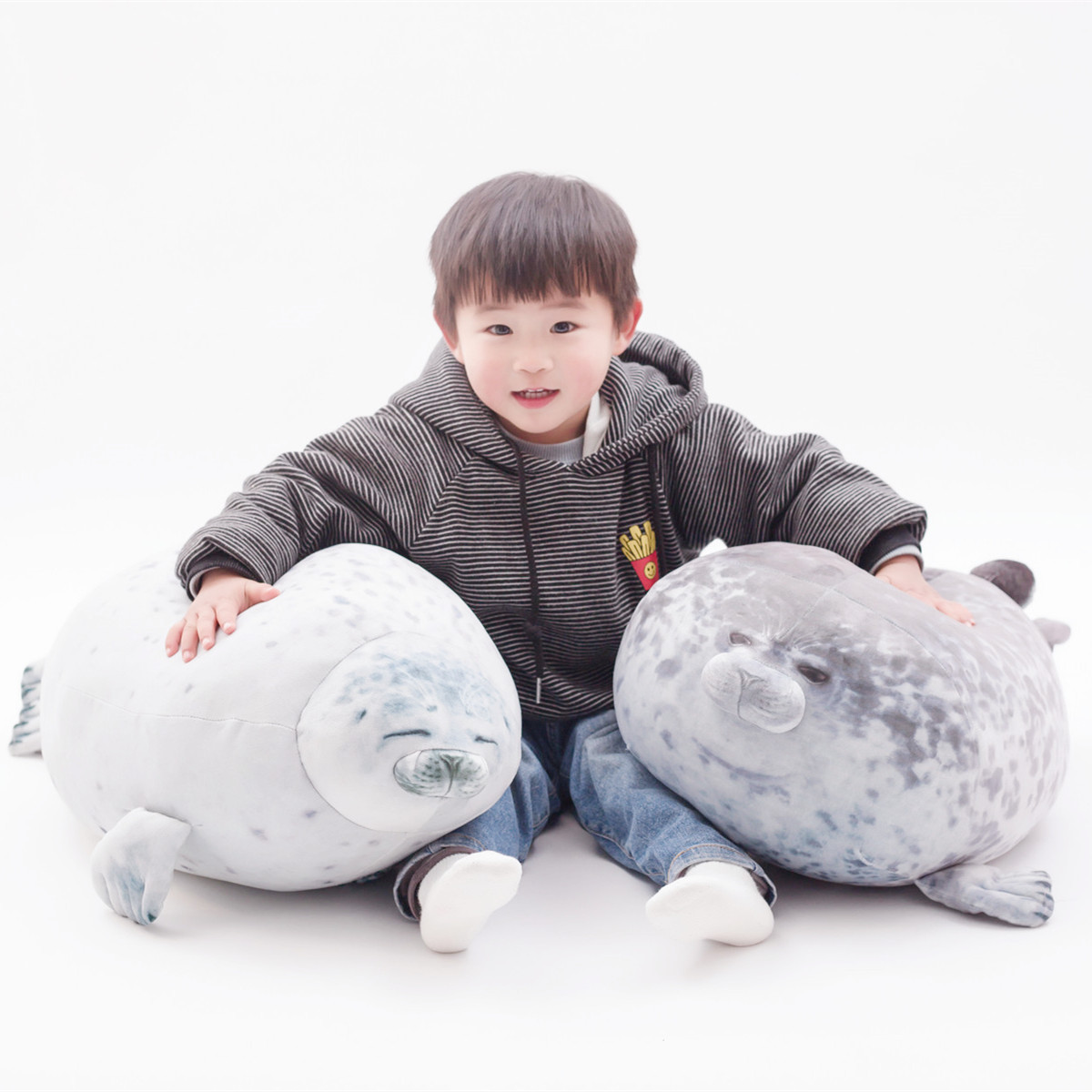 Cute 80cm Super Soft Sea Dog& Seals Doll Plush Toy, Down Cotton Bolster& Pillow, Ornament Xmas Kid, Girl Birthday Gift, Decoration 4-2, Multicolor
Cute 80cm Super Soft Sea Dog& Seals Doll Plush Toy, Down Cotton Bolster& Pillow, Ornament Xmas Kid, Girl Birthday Gift, Decoration 4-2, Multicolor