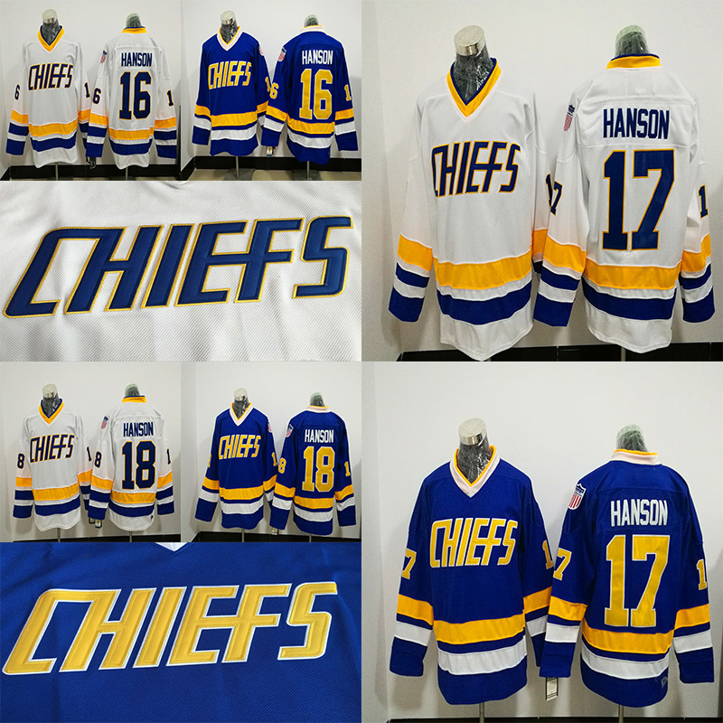 Charlestown CHIEFS Men's 16 Jack HANSON Jerseys 17 Steve HAN ICE Hockey Jersey Embroidery Vintage 18 Jeff HANSON CCM Mix Order, Blue
Charlestown CHIEFS Men's 16 Jack HANSON Jerseys 17 Steve HAN ICE Hockey Jersey Embroidery Vintage 18 Jeff HANSON CCM Mix Order, Blue