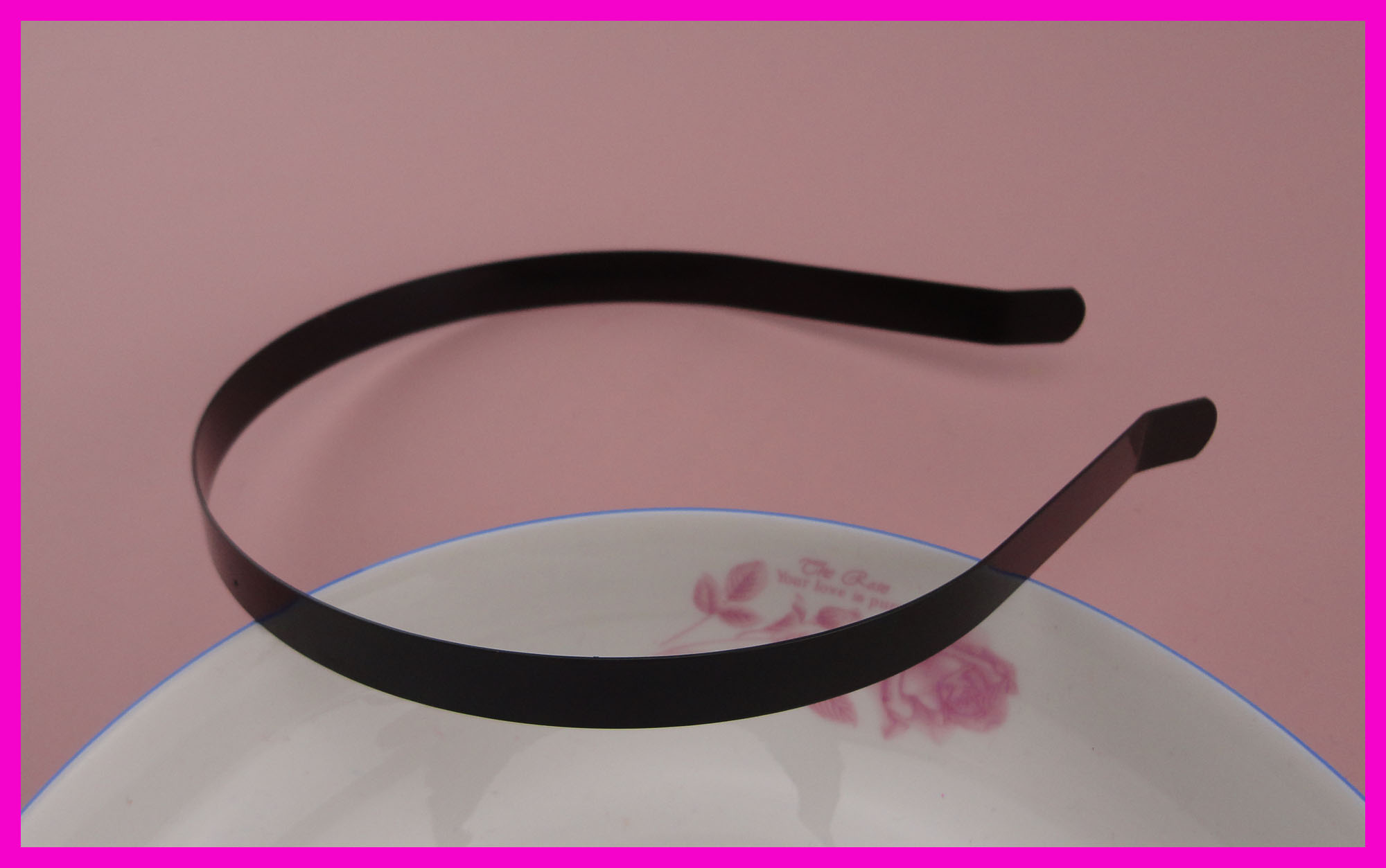 10PCS 10mm black plain metal hair headbands with bend end at nickle free and lead free quality,BARGAIN for BULK