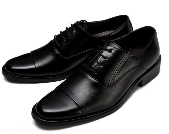 Hot Sale-Toe Shoes Black And White Men Dress Shoes Mens Brown Dress Shoes
