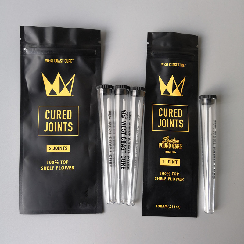 West Coast Cure 3PCS 1PCS CURED JOINTS BAG +PLASTIC TUBES Packaging 2020 moonrock Preroll Pre-rolled tube packaging
West Coast Cure 3PCS 1PCS CURED JOINTS BAG +PLASTIC TUBES Packaging 2020 moonrock Preroll Pre-rolled tube packaging