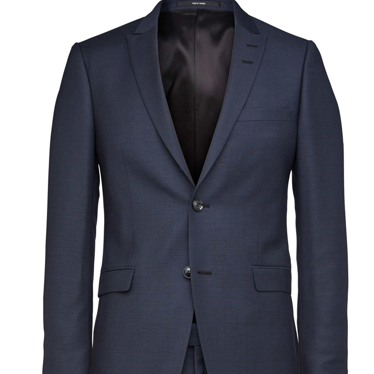 Classic Check Groomsmen Wedding Tuxedos 2019 Notched Lapel Two Button Mens Pants Suits Handsome 2 Pieces Formal Best Men Blazer