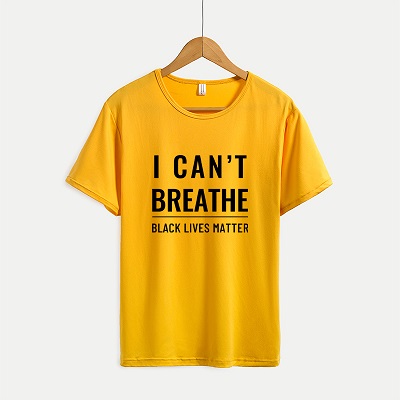 BLACK LIVES MATTER Mens Letter Print T-shirts Womens Print Summer T-shirts I CAN'T BREATHE 2020 New Casual Youth Solid Color Outdoorwears, Yellow
BLACK LIVES MATTER Mens Letter Print T-shirts Womens Print Summer T-shirts I CAN'T BREATHE 2020 New Casual Youth Solid Color Outdoorwears, Yellow