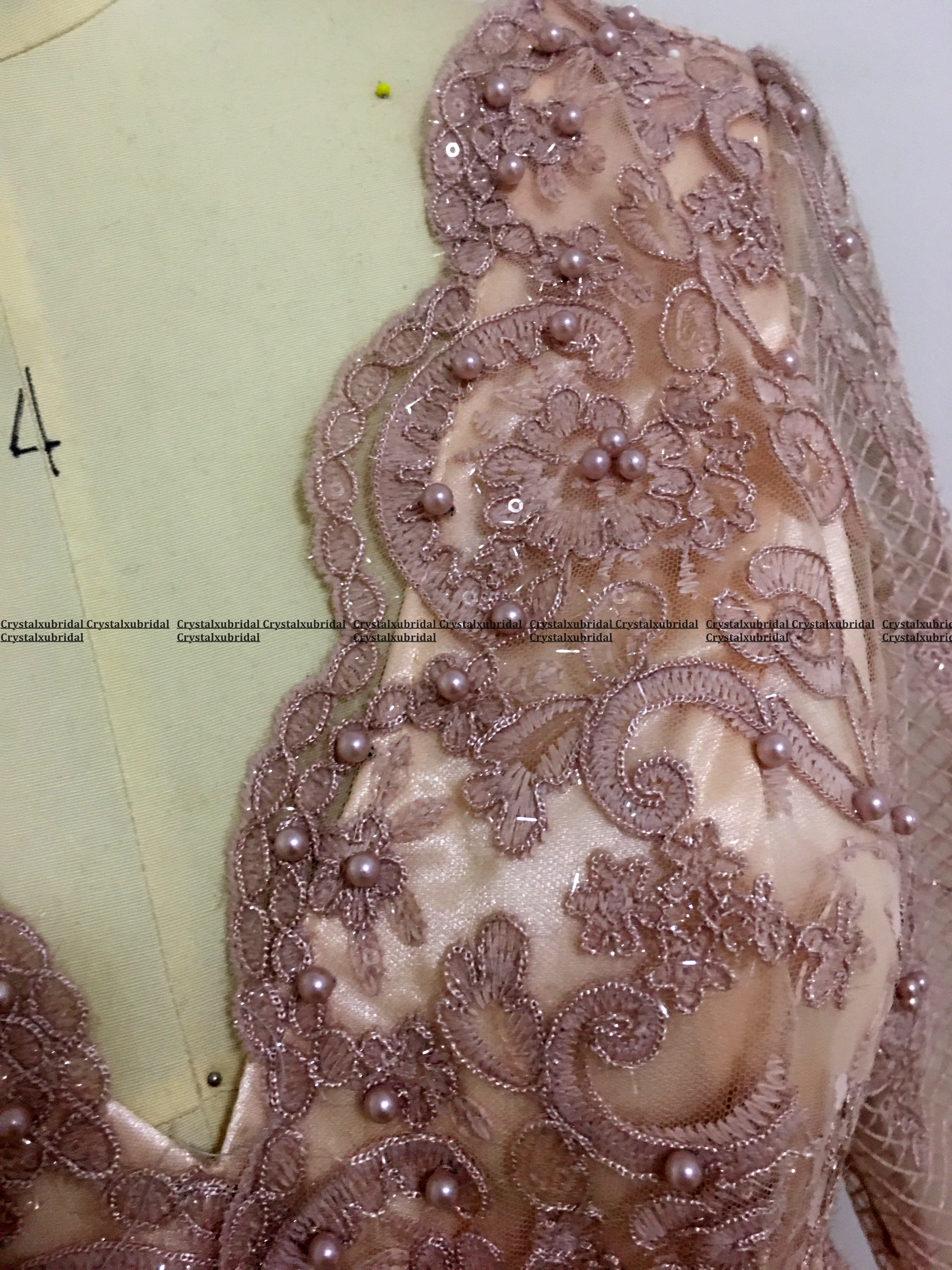 New Bling Sexy Real Image Prom Dresses Full Lace V Neck Mermaid Sequins Crystal Beads Long Sleevs Arabic Formal Evening Dress Party Gowns