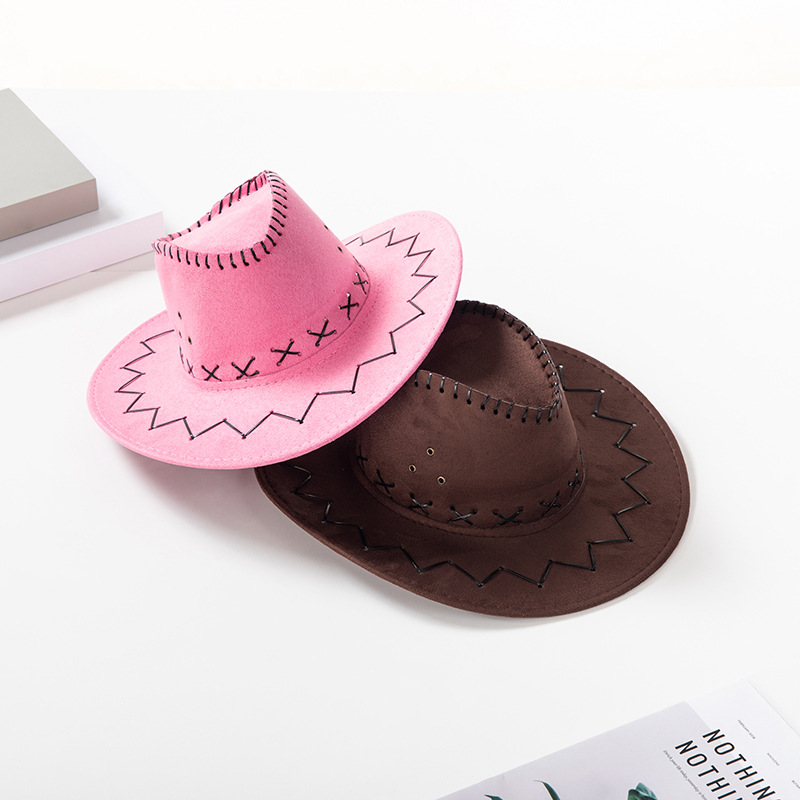 Western cowboy hats Cowgirl Brim Hats kids Straw hat Horseman Caps Men women Summer Outdoor Tourism hats casual cap Mongolia Prairie M1656