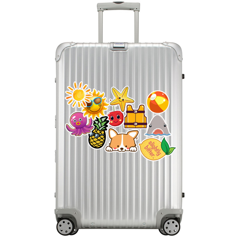 50pcs/Set Vsco Girl Stickers Cartoon Cute Small Fresh Sticker Waterproof Graffiti Decorative for Suitcase Guitar Notebook Toy