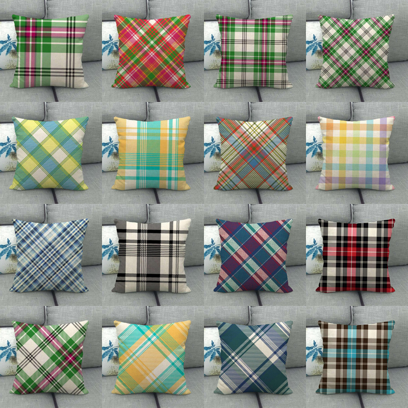 45cm Pillow Case Cover Stripe Cushion Covers New Plaid Linen Sofa Pillow Case Cushion Cover Xmas Gift Home Decor, Multi-color
45cm Pillow Case Cover Stripe Cushion Covers New Plaid Linen Sofa Pillow Case Cushion Cover Xmas Gift Home Decor, Multi-color