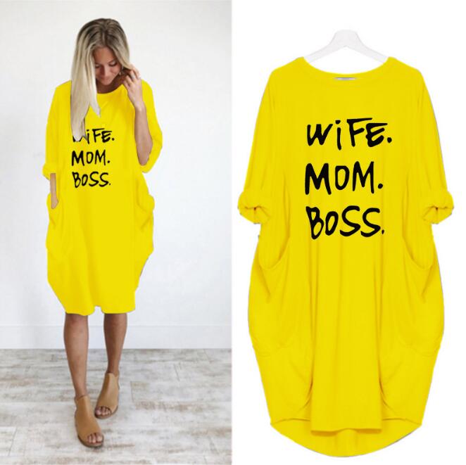 2020 Summer Women Letter Printed Dresses Fashion Designer Crew Neck Panelled Ladies Dresses Casual Loose Long Sleeve Apparel, Orange
2020 Summer Women Letter Printed Dresses Fashion Designer Crew Neck Panelled Ladies Dresses Casual Loose Long Sleeve Apparel, Orange