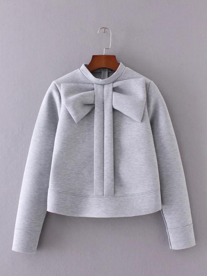 JOYINPARTY New 2019 spring autumn and the wind fall fashion new bow collar sleeve head space cotton casual, Gray
JOYINPARTY New 2019 spring autumn and the wind fall fashion new bow collar sleeve head space cotton casual, Gray