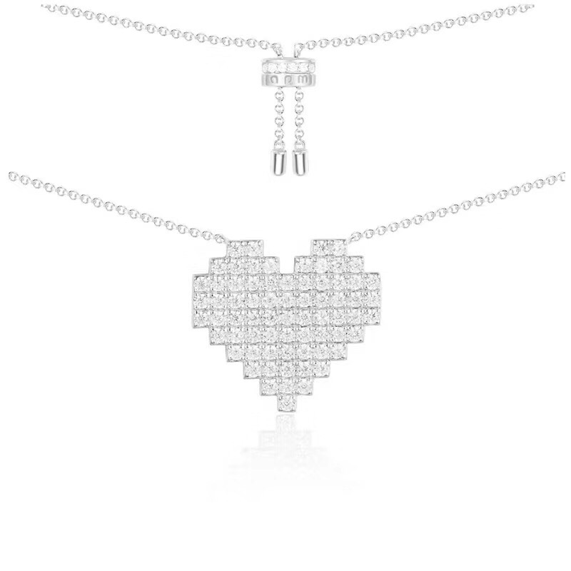 LIDU 925 Silver High Quality, Fashionable, Exquisite Love Necklace, Gift To Friends Free Mail Manufacturer Wholesale
LIDU 925 Silver High Quality, Fashionable, Exquisite Love Necklace, Gift To Friends Free Mail Manufacturer Wholesale