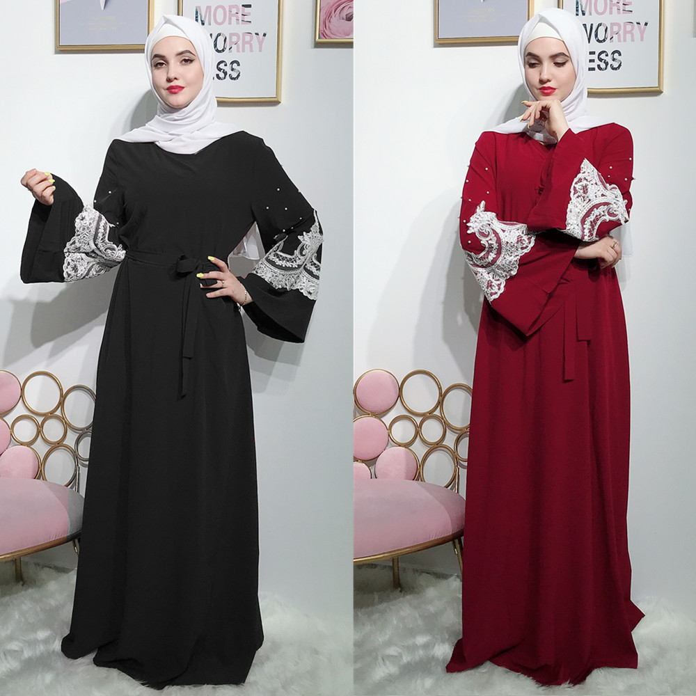 2019 Elegant Muslim sweet pearls long dresses robes abaya Arab Women Kaftan Maxi Dress Islamic Clothing
2019 Elegant Muslim sweet pearls long dresses robes abaya Arab Women Kaftan Maxi Dress Islamic Clothing