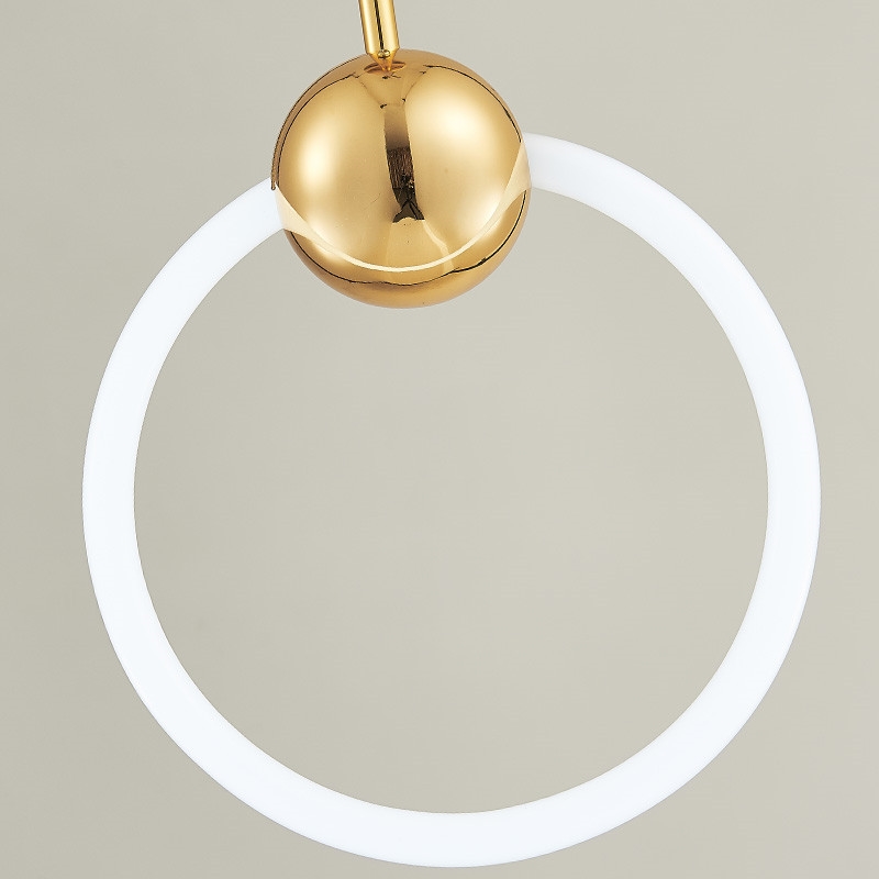 Modern LED Pendant Lamps Circle Ring Light for Living Room Suspension Home Lighting Fixture Decor Hanglamps