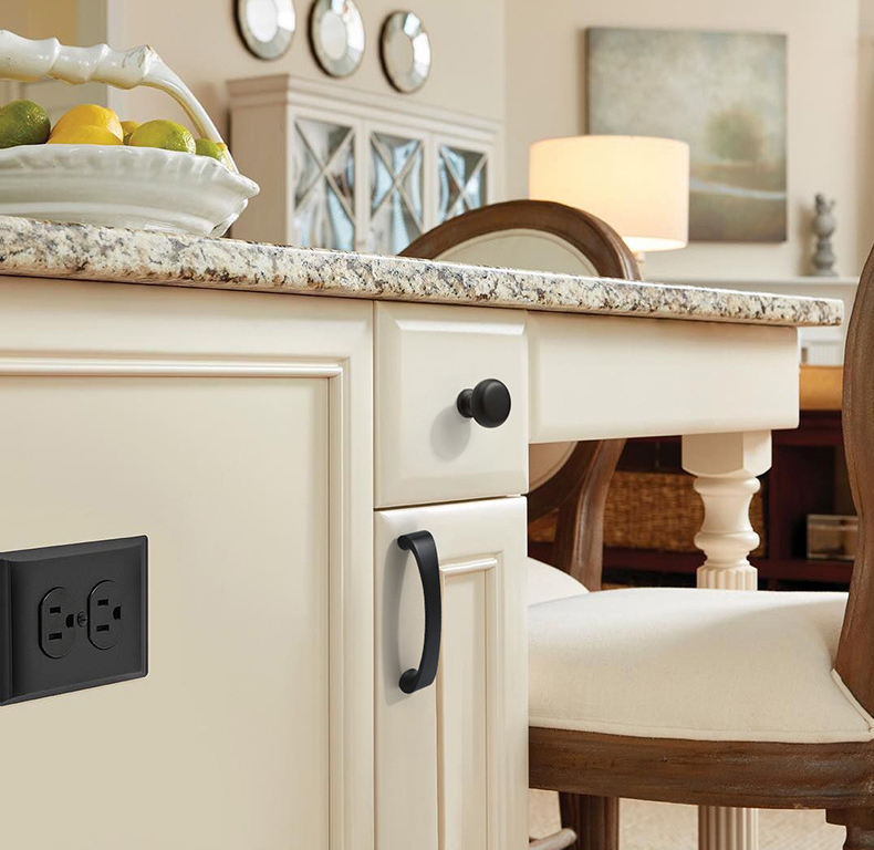 Factory Price Metal Black Color Modern Design Hardware Door Drawer Cabinet Knobs Dresser Handle Cupboard Furniture Bathroom Knobs Pull