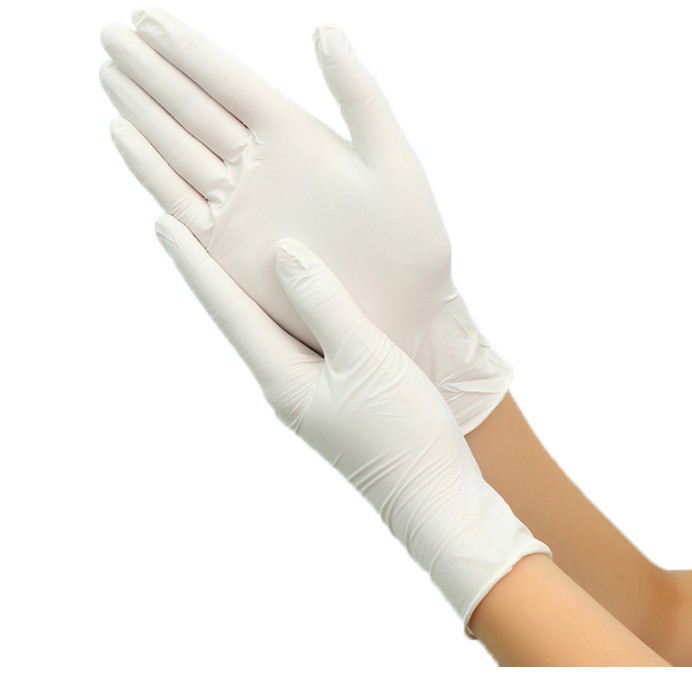 100pcs Disposable Latex Gloves White Non-Slip Laboratory Rubber Latex Protective Gloves Hot Selling Household Cleaning Products1