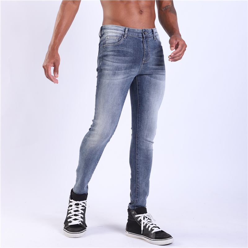 Jeans Men Denim Stretch Slim Scratched Bleached Solid Color Full Length Denim Washed Zipper Pencil Pants 2020 Spring Summer, Blue
Jeans Men Denim Stretch Slim Scratched Bleached Solid Color Full Length Denim Washed Zipper Pencil Pants 2020 Spring Summer, Blue