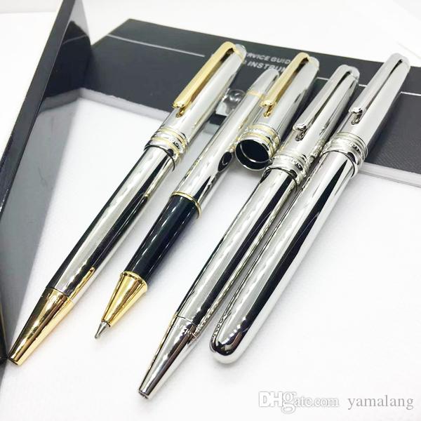 Luxury High Quality silver Rollerball pen Fountain pen with stationery school office supplies writing ballpoint pen for gifts, As picture show
Luxury High Quality silver Rollerball pen Fountain pen with stationery school office supplies writing ballpoint pen for gifts, As picture show