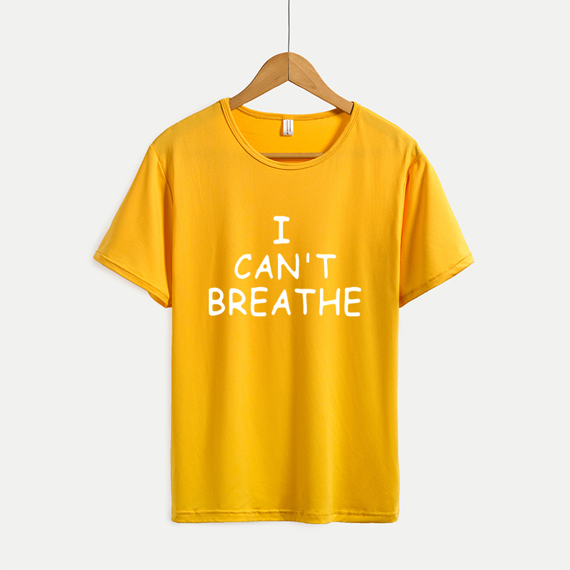 I CAN'T BREATHE Mens Casual T-shirts Womens Summer Short-sleeve T-shirts Youth Solid Color Print Outdoorwear 2020 New Hot Selling, Yellow
I CAN'T BREATHE Mens Casual T-shirts Womens Summer Short-sleeve T-shirts Youth Solid Color Print Outdoorwear 2020 New Hot Selling, Yellow