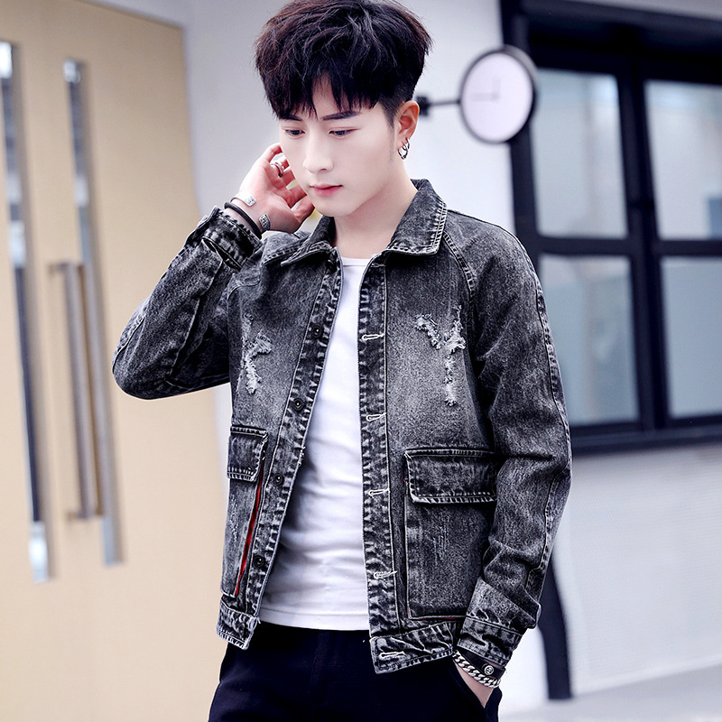 Men' personality denim jacket spring autumn 2020 new Korean handsome jacket student trend tooling hip hop street coat, 911
Men' personality denim jacket spring autumn 2020 new Korean handsome jacket student trend tooling hip hop street coat, 911