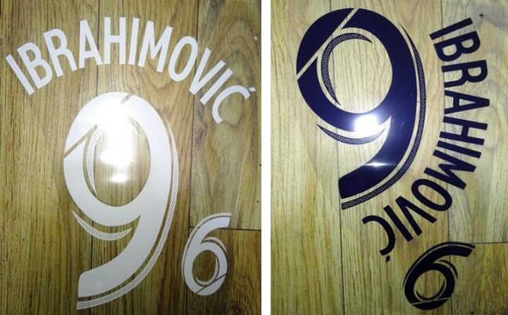 2017 2018 LA Galaxy printing soccer namesets #9 IBRAHIMOVIC soccer player&#039;s hot stamping name and number printed plastic football stickers от DHgate WW