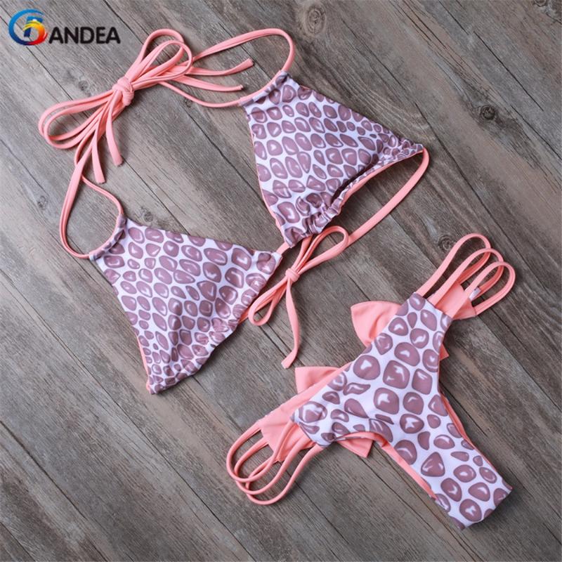 2020 Women Halter Swimsuit Sexy Printed Bow Bikini Brazilian Strappy Swimwear Cut Out Bathing Suit Biquinis, As pic
2020 Women Halter Swimsuit Sexy Printed Bow Bikini Brazilian Strappy Swimwear Cut Out Bathing Suit Biquinis, As pic