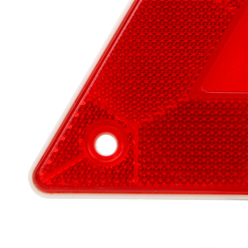 Car Triangle Reflector Stop Warning Reflective Safety Sign Board Truck Plate Red Rear Light