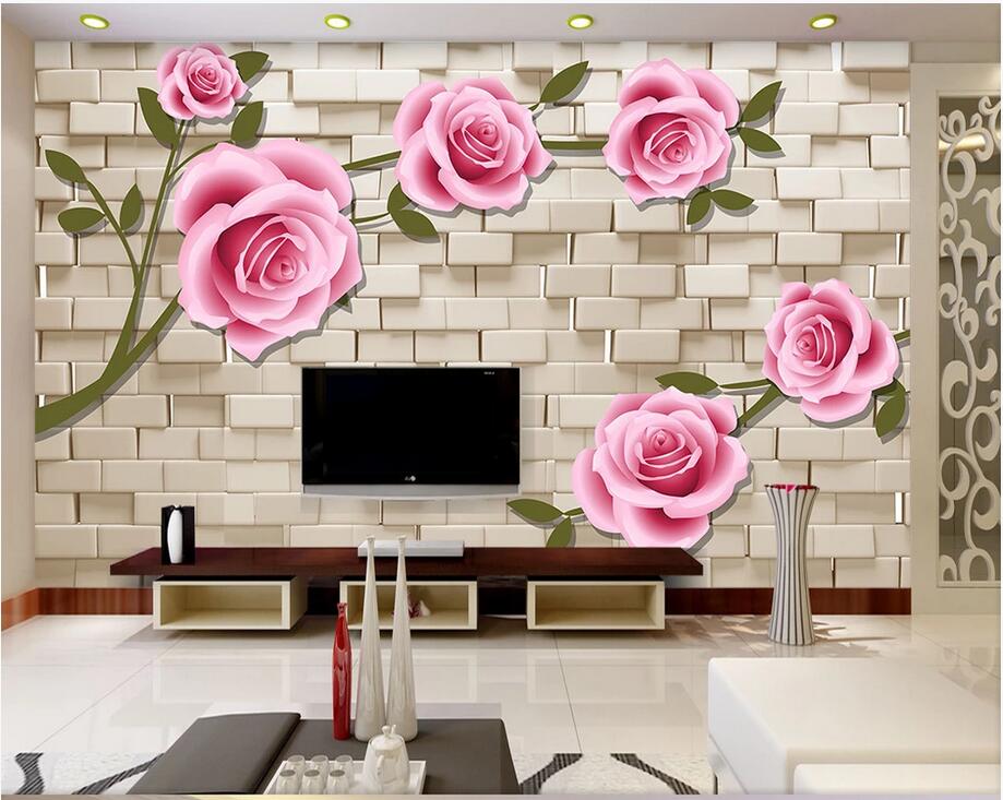 Custom wall stickes photo Romantic rose brick wall living room TV background wall decoration home decor murals wallpaper for walls 3 d, Non-woven wallpaper
Custom wall stickes photo Romantic rose brick wall living room TV background wall decoration home decor murals wallpaper for walls 3 d, Non-woven wallpaper