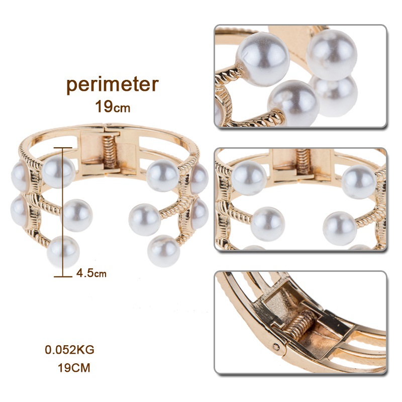Wholesale- trendy fashion ins luxury designer exaggerated multi layer beautiful diamond crystal pearl open cuff bangle bracelet for woman
Wholesale- trendy fashion ins luxury designer exaggerated multi layer beautiful diamond crystal pearl open cuff bangle bracelet for woman