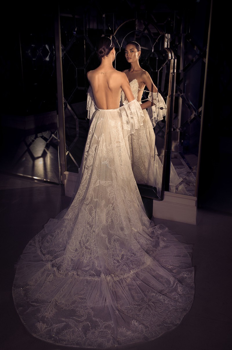 elihav sasson wedding dresses off shoulder lace beads backless chapel bridal gowns plus size beach wedding dress robe de marie