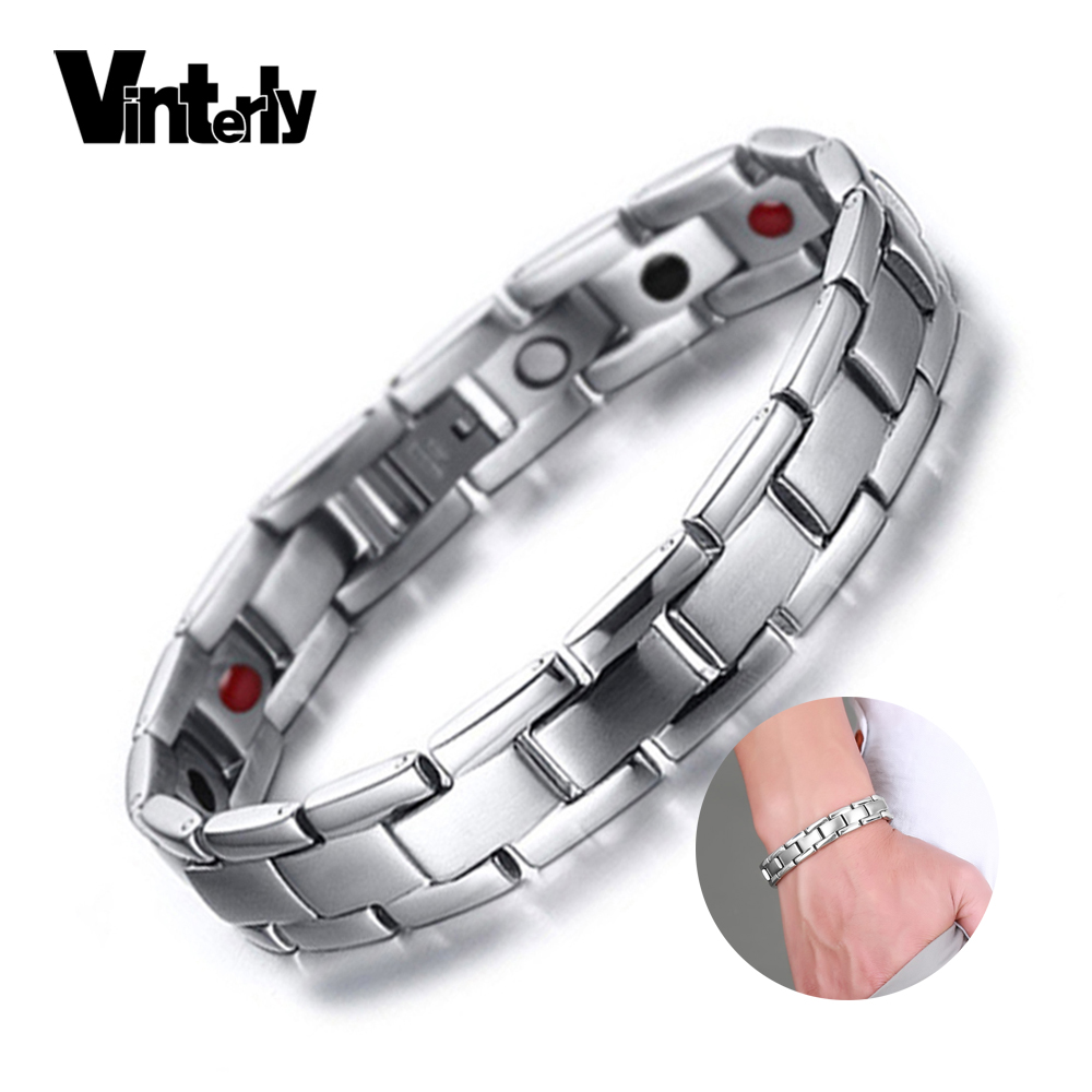 Vinterly Healing Bracelet Male Magnetic Germanium Stainless Steel Bracelets Men Hand Chain Hologram Bracelets for Men Jewelry
Vinterly Healing Bracelet Male Magnetic Germanium Stainless Steel Bracelets Men Hand Chain Hologram Bracelets for Men Jewelry