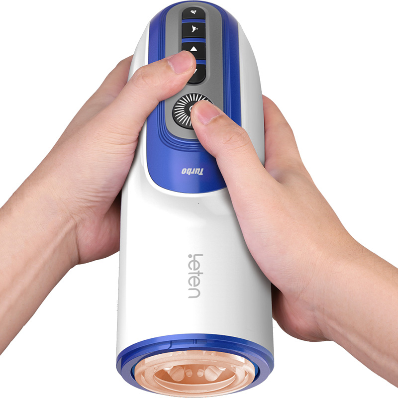 Automatic Telescopic Heating Male Masturbator Intelligent Voice Interaction Sex Machine Pocket Pussy Adult Sex Toys For Men Y191011