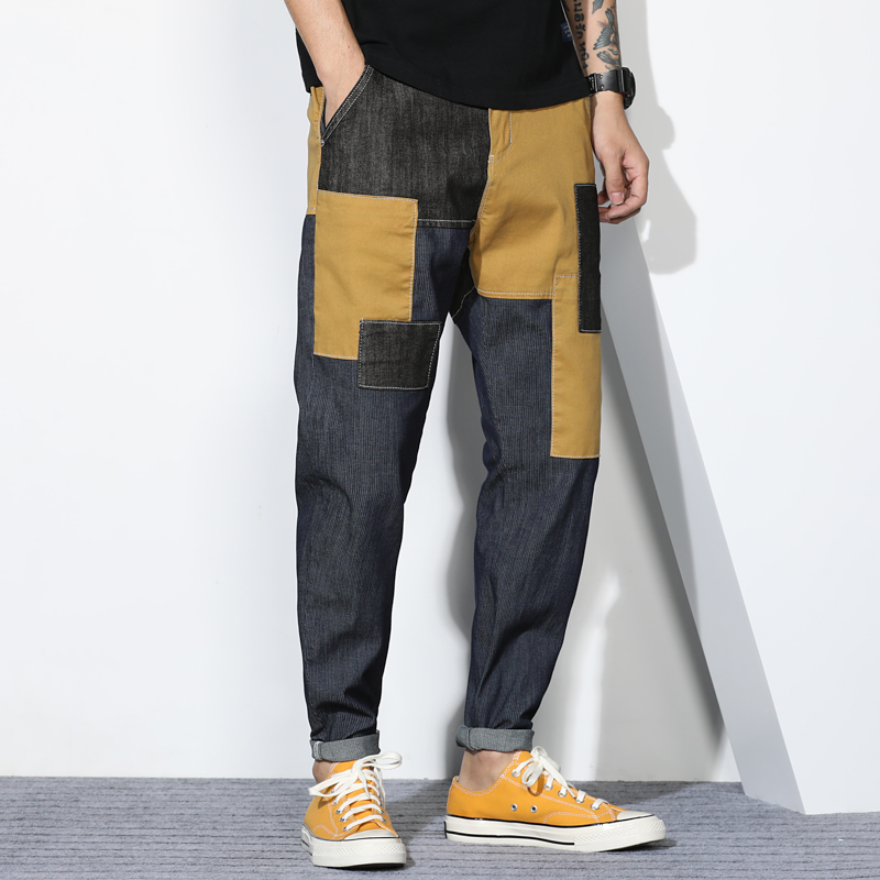 WW0229 Fashion Men's Jeans 2020 Runway Luxury European Design party style Men's Clothing, As pic