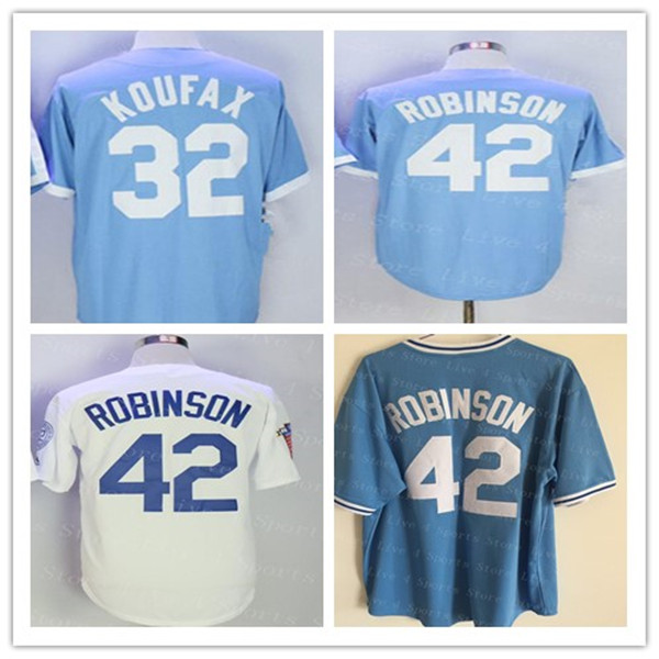 Men Jackie 42 Robinson Brooklyn Jerseys Baseball Blue White Black Sticthed Sandy 32 Koufax Jersey Good Size S-3XL, As pic
Men Jackie 42 Robinson Brooklyn Jerseys Baseball Blue White Black Sticthed Sandy 32 Koufax Jersey Good Size S-3XL, As pic