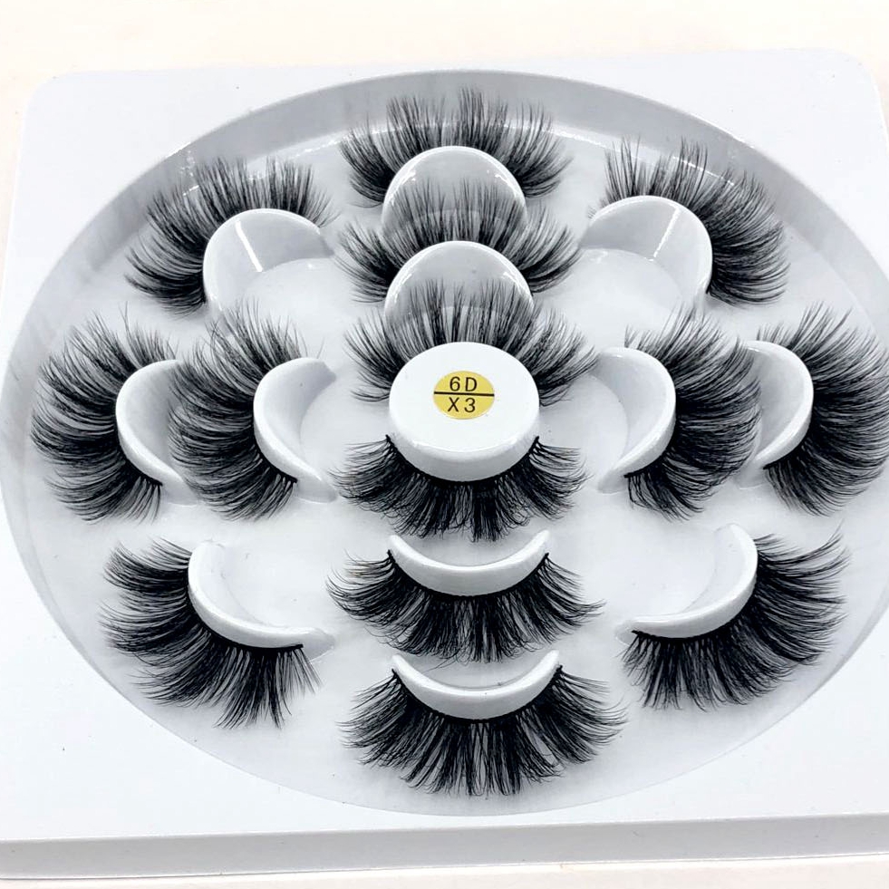 Natural False Eyelashes Fake Lashes 7 Pairs Long Makeup 3D Mink Lashes Eyelash Extension Mink Eyelashes For Beauty