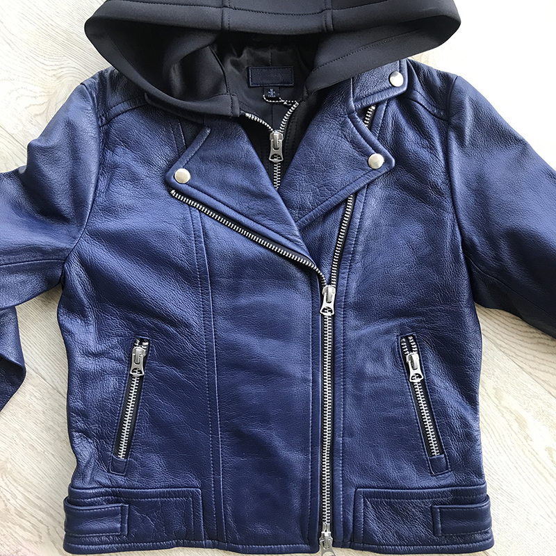 Women' genuine sheepskin cow leather coat with a hood hat ladies female motorcycle short jacket black blue plus size xxxl 3xl
Women' genuine sheepskin cow leather coat with a hood hat ladies female motorcycle short jacket black blue plus size xxxl 3xl
