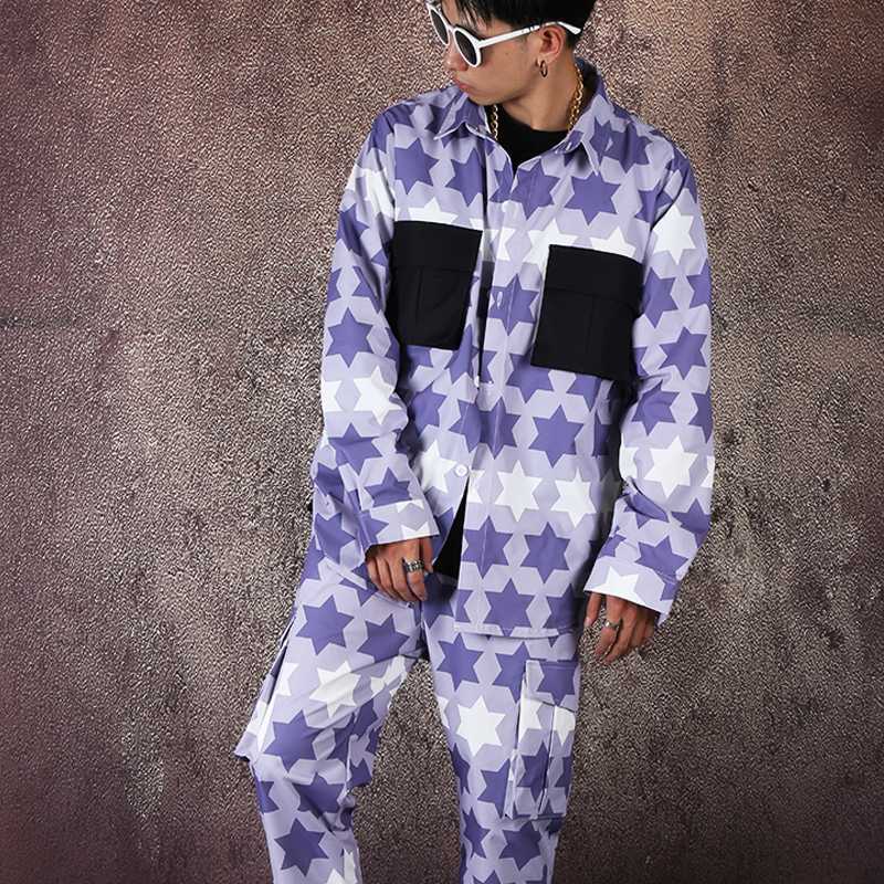New Men 2 Pieces Suits Sets Shirt Pant Streetwear Hip Hop Fashion Pocket Long Sleeve Casual Loose Cargo Shirt Pant Customizable
New Men 2 Pieces Suits Sets Shirt Pant Streetwear Hip Hop Fashion Pocket Long Sleeve Casual Loose Cargo Shirt Pant Customizable