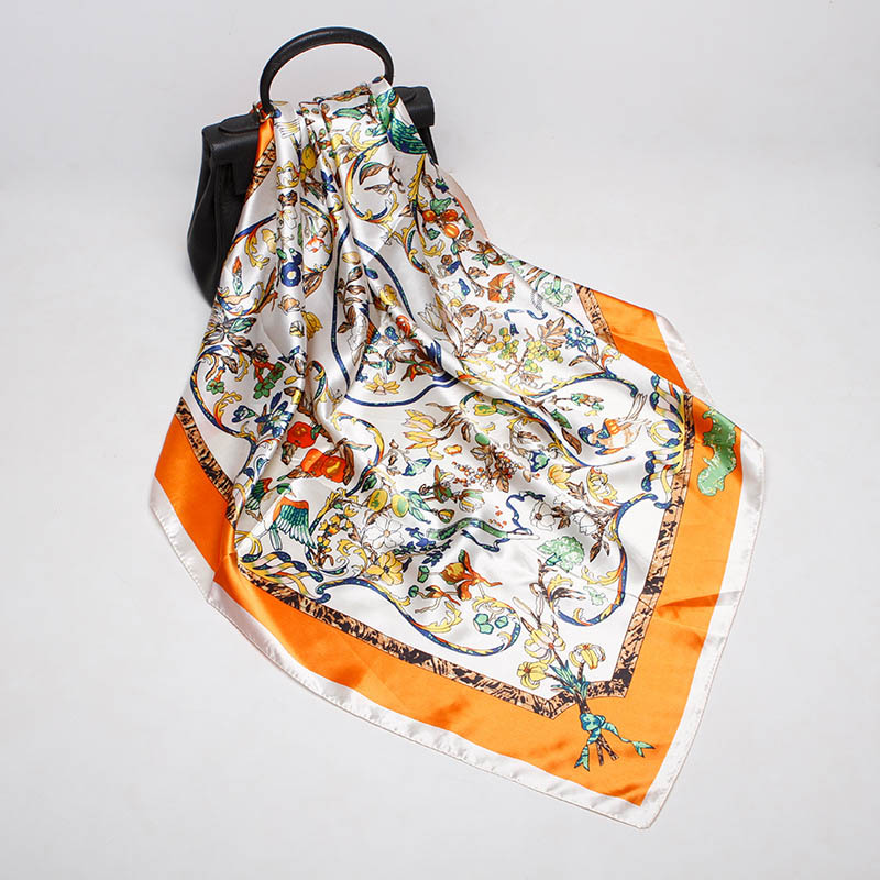 2019 New Design Floral Print Scarves 90*90cm Women Fashion Square Scarfs And Shawls Wraps Hijabs Pashmina Imitation Silk Scarf Satin Muffler, Blue;gray
2019 New Design Floral Print Scarves 90*90cm Women Fashion Square Scarfs And Shawls Wraps Hijabs Pashmina Imitation Silk Scarf Satin Muffler, Blue;gray