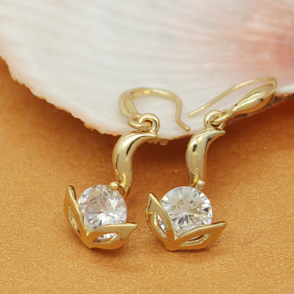 Exaggerated Fashion Fox Stud Earrings Temperament Simple Sweet Temperament Crystal Earrings Ear Jewelry Jewelry