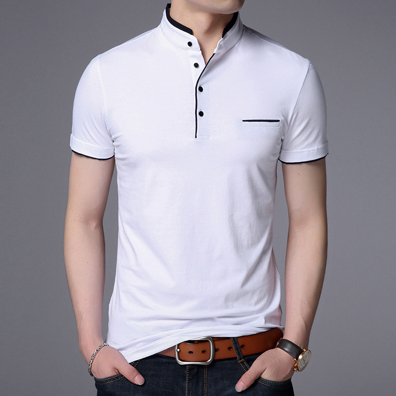 Men's Polos Clothing Men Shirt Business Casual Solid Male Short Sleeve High Quality Pure Cotton Thin Slim Camisa, White
Men's Polos Clothing Men Shirt Business Casual Solid Male Short Sleeve High Quality Pure Cotton Thin Slim Camisa, White