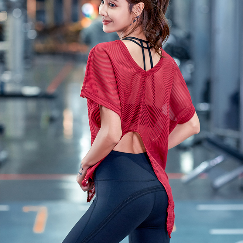 Shadow Stripe Mesh Yoga Shirt Split Back Fitness Tee Gym Top Women Sexy Transparent Gym Workout Sports T-shirt Plus Size, Black
Shadow Stripe Mesh Yoga Shirt Split Back Fitness Tee Gym Top Women Sexy Transparent Gym Workout Sports T-shirt Plus Size, Black