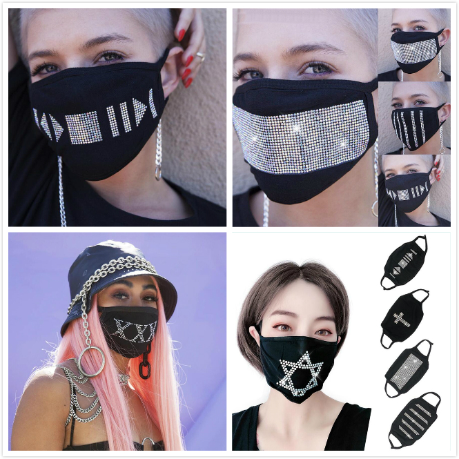 Shiny Sequins Rhinestone Washable Mask PM2.5 Face Mouth Mask Reusable Mask Cotton Protection Masker Black Anti-Dust Masker Anti-Pollution
Shiny Sequins Rhinestone Washable Mask PM2.5 Face Mouth Mask Reusable Mask Cotton Protection Masker Black Anti-Dust Masker Anti-Pollution