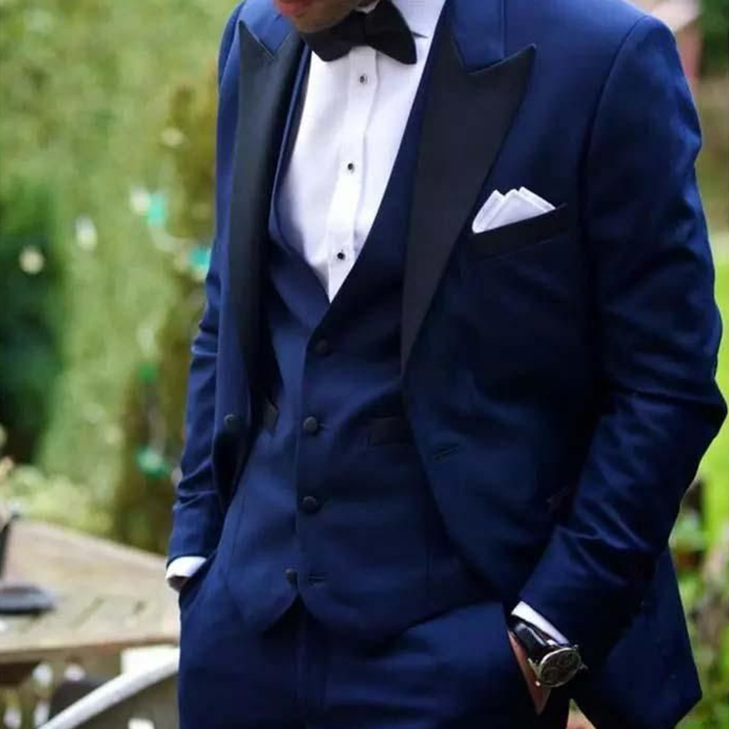 ANNIEBRITNEY Navy Blue 3 Piece Slim Men Fashion Suit Cutsom Groom Wedding Tuxedo Prom Wedding Tailor Made Men Suit With Pants
ANNIEBRITNEY Navy Blue 3 Piece Slim Men Fashion Suit Cutsom Groom Wedding Tuxedo Prom Wedding Tailor Made Men Suit With Pants