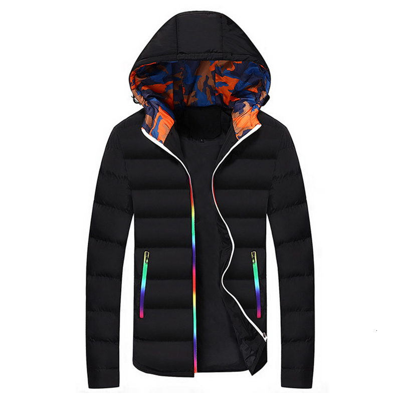LBL Slim Bomber Jacket Men Autumn Thicken Mens Coat Warm Outwear Windproof Hooded Overcoat Zipper Parkas Jackets Man Hoody Male V191128